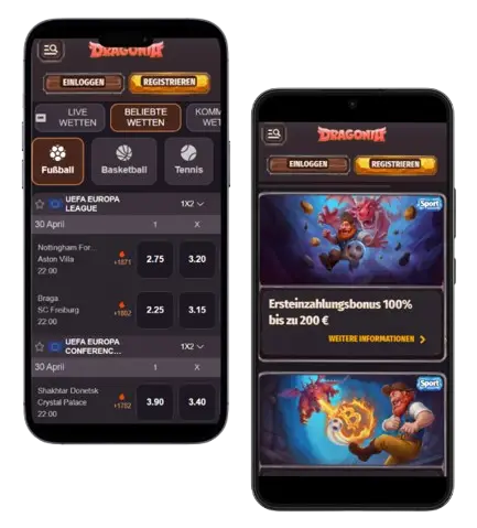 Dragonia App Sportwetten
