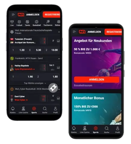 N1Bet App Sportwetten