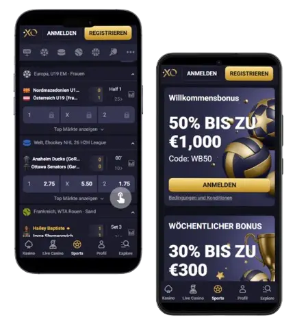 RollXO App Sportwetten