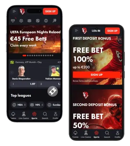 Rooster.bet App Sportwetten